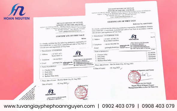 Giấy phép lưu hành tự do cho bánh bao 