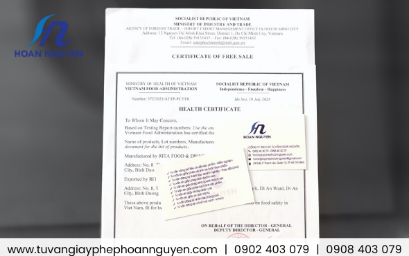 Giấy phép xuất khẩu tương ớt (tương đỏ)