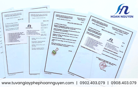 Giấy chứng nhận y tế xuất khẩu sữa hạt, sữa làm từ ngũ cốc