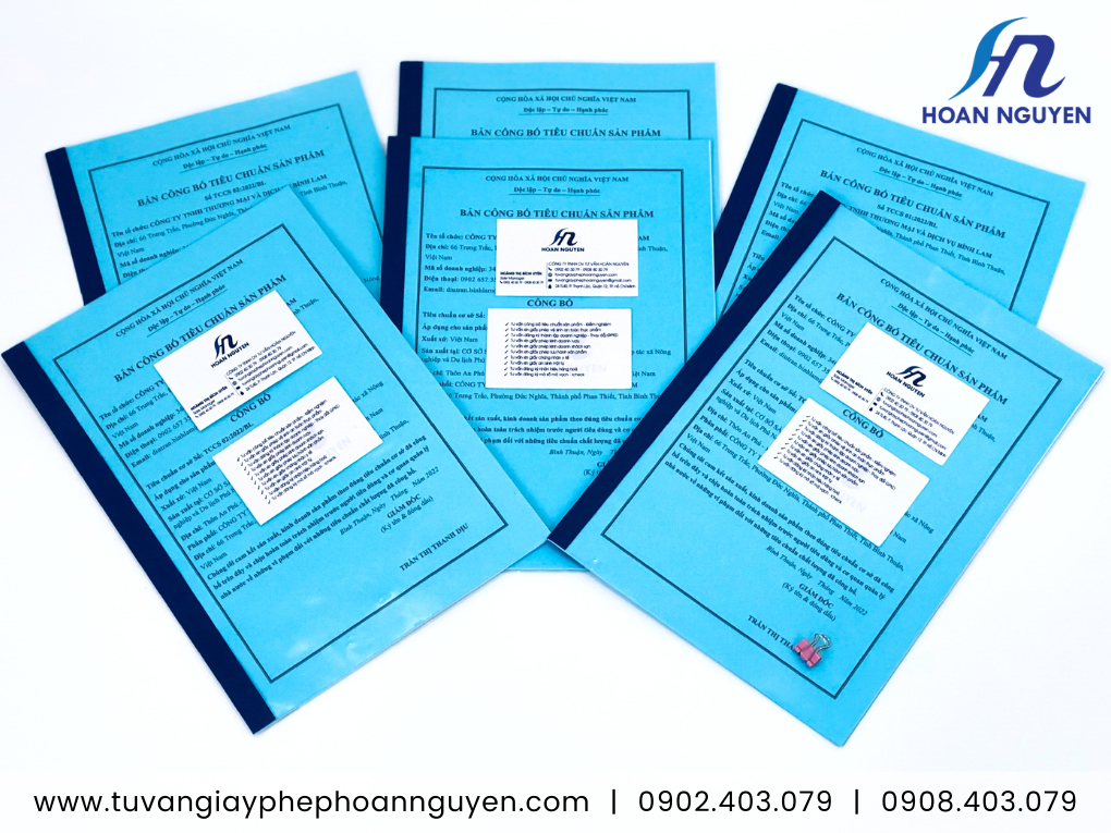 Bản công bố sản phẩm khăn giấy khô (khăn lau bằng giấy)