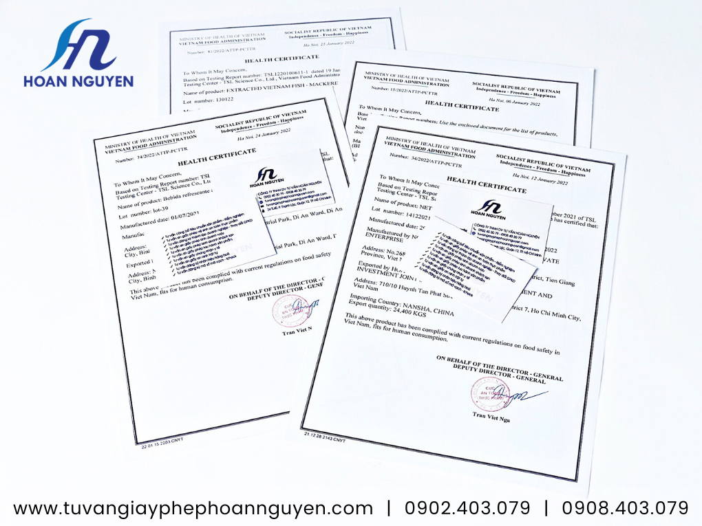 Hoàn Nguyên xin cấp nhanh chứng nhận y tế Yến xuất khẩu