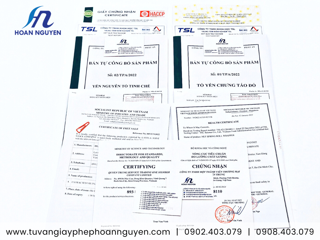 Hoàn Nguyên xin cấp nhanh trọn bộ giấy phép sản xuất kinh doanh Yến