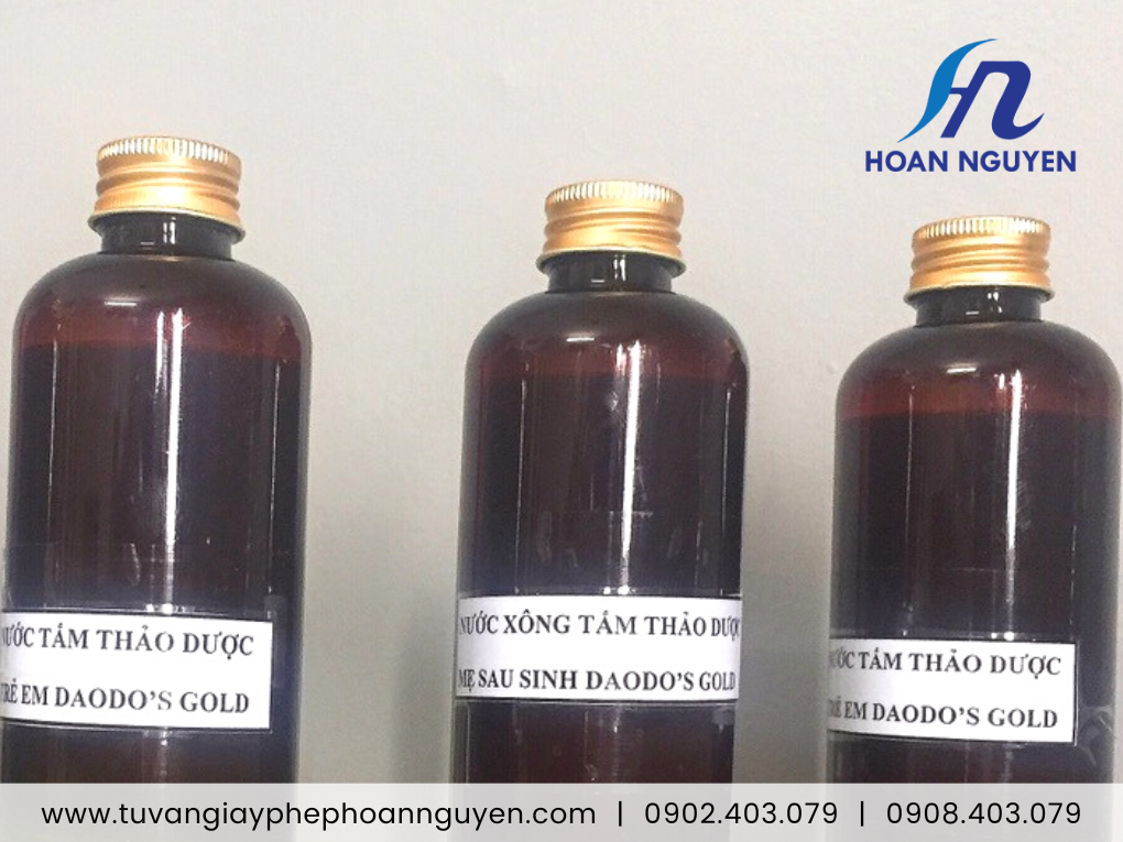 Nước tắm thảo dược trẻ em kiểm nghiệm làm công bố