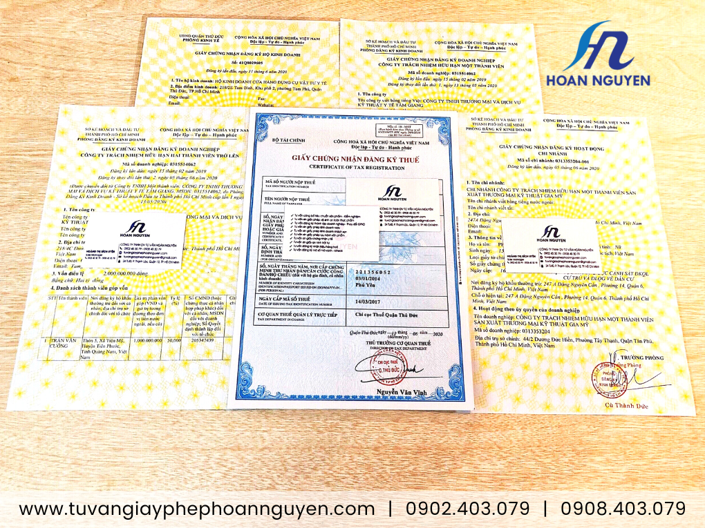 Hoàn Nguyên làm nhanh đăng ký thành lập công ty TP.HCM