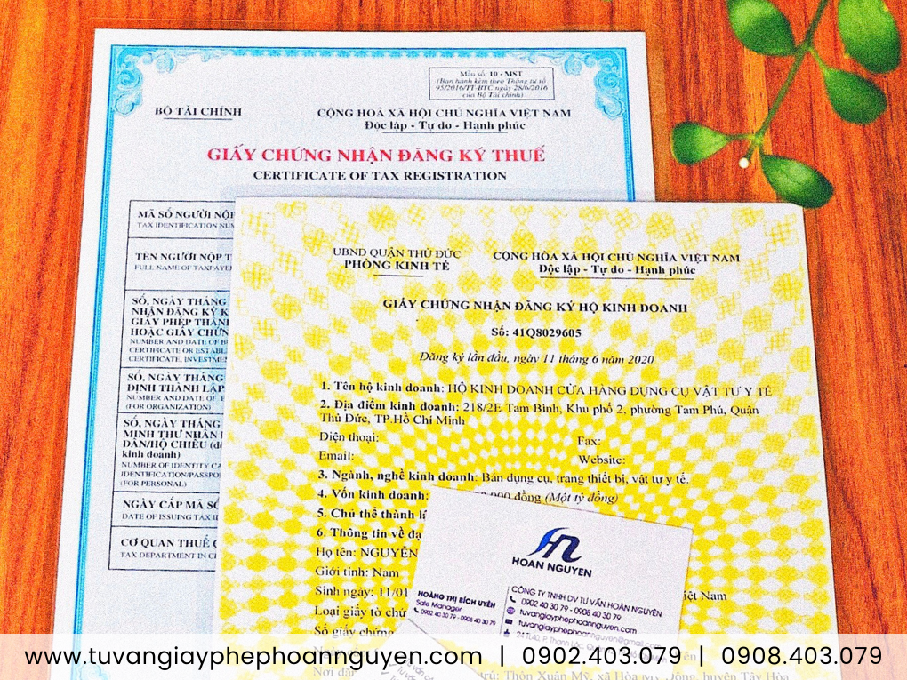 Hoàn Nguyên làm nhanh giấy phép hộ kinh doanh TP.HCM Hoàn Nguyên làm nhanh giấy phép hộ kinh doanh TP.HCM