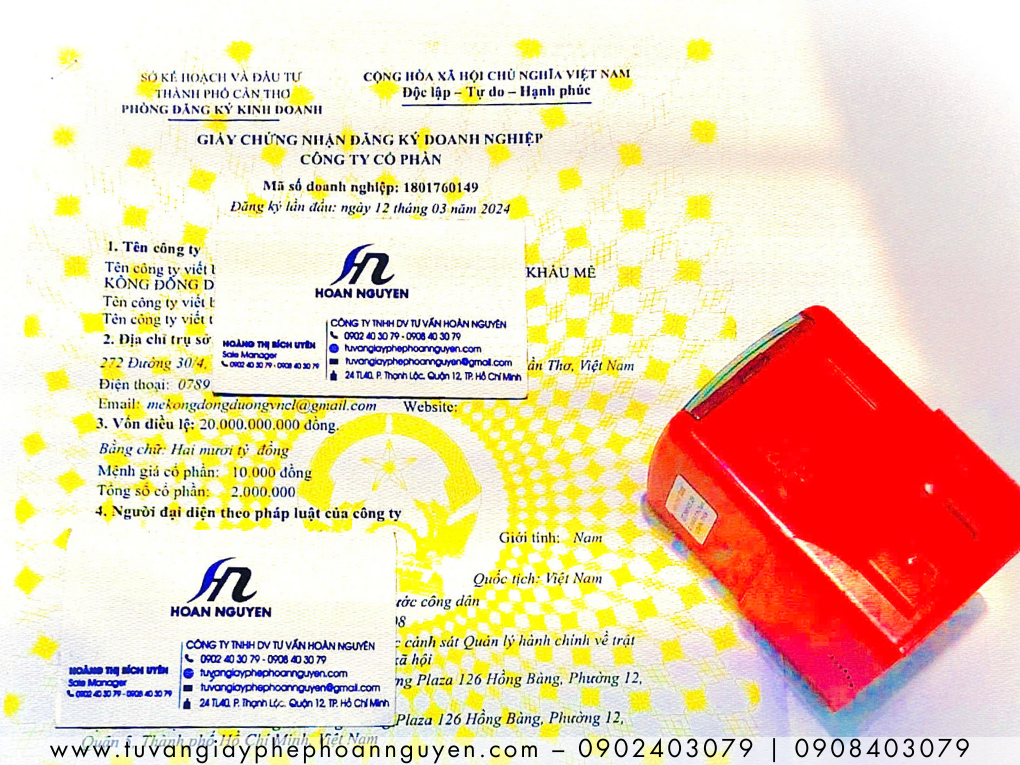 Thành lập doanh nghiệp tại Cần Thơ