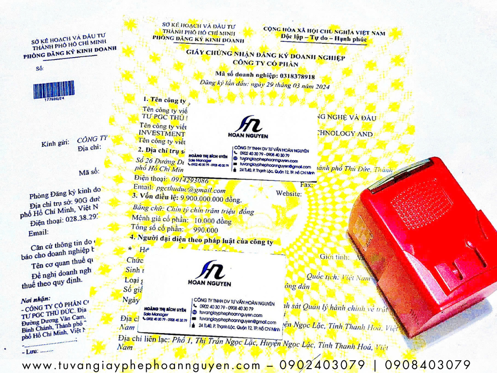 Thành lập doanh nghiệp công ty cổ phần