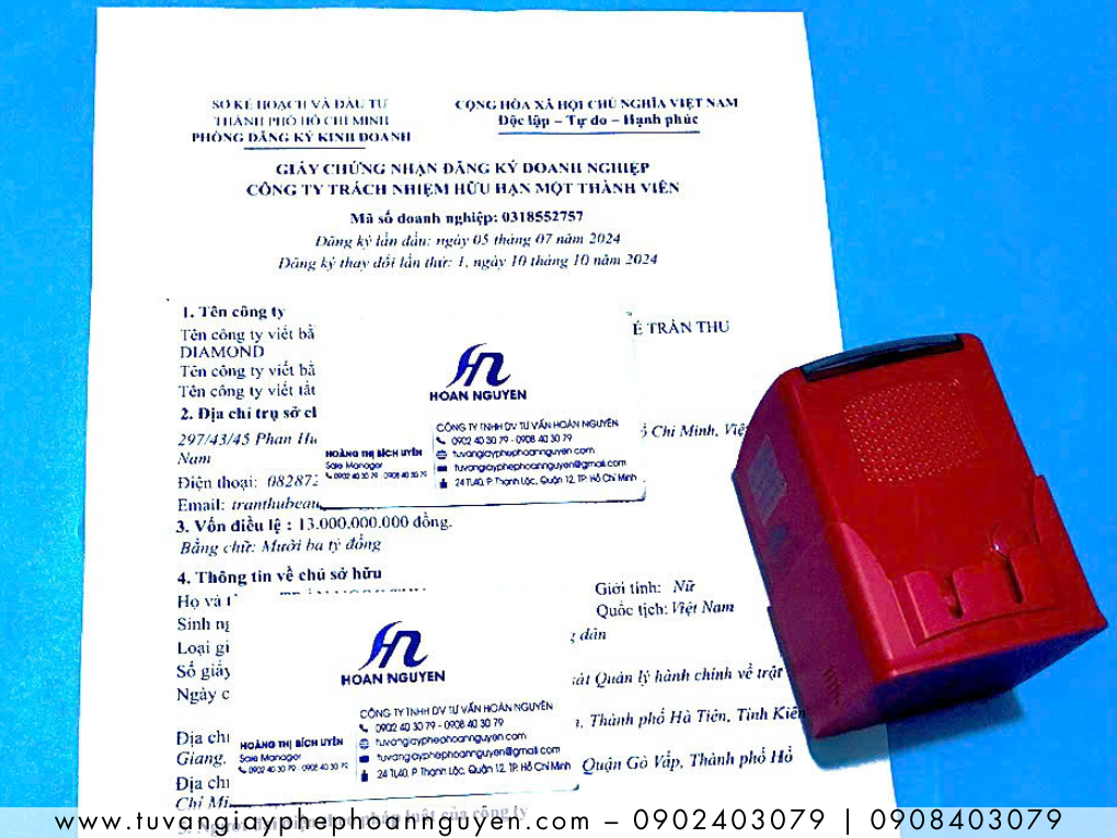 Công ty TNHH một thành viên – Đăng ký thay đổi